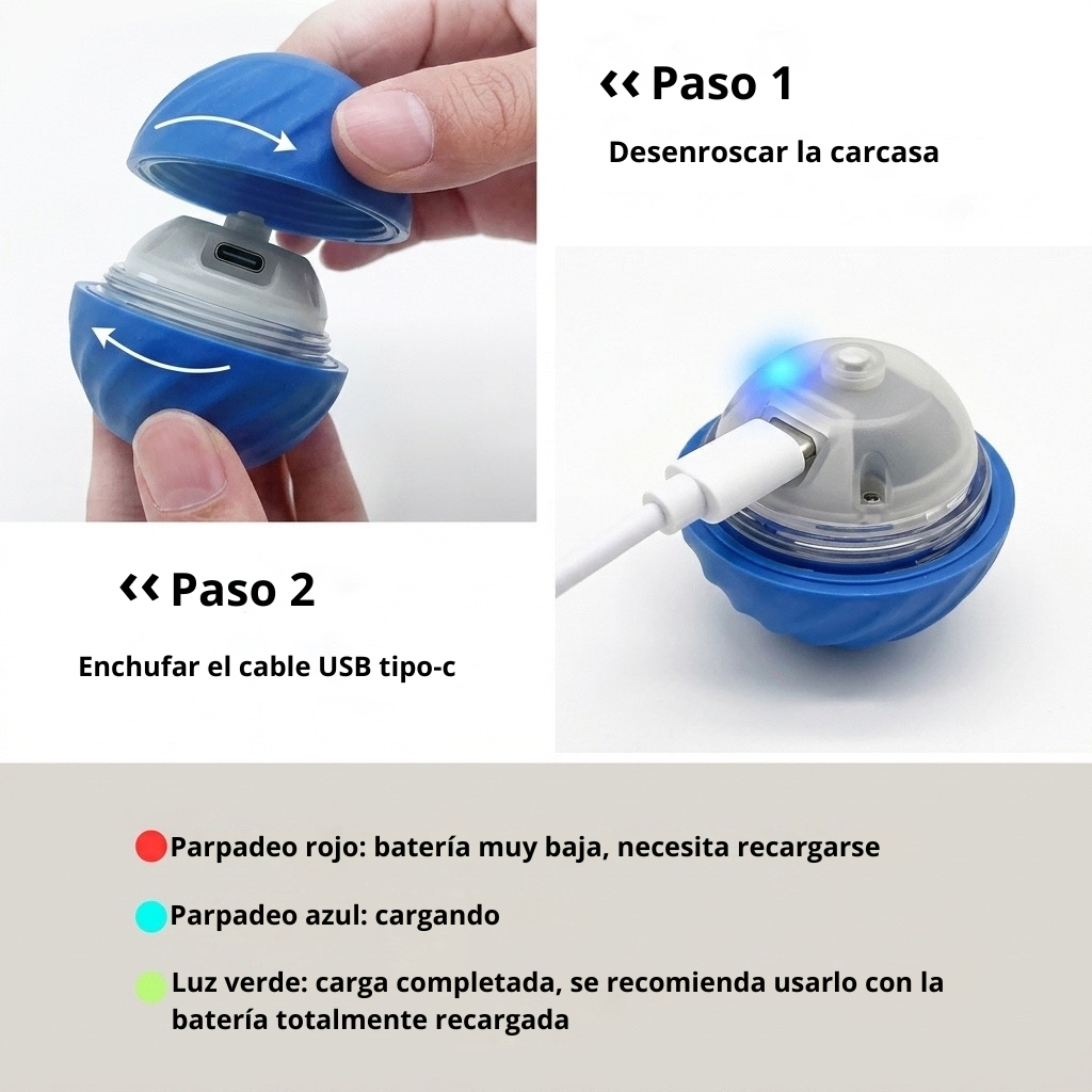 Pelota interactiva para mascotas