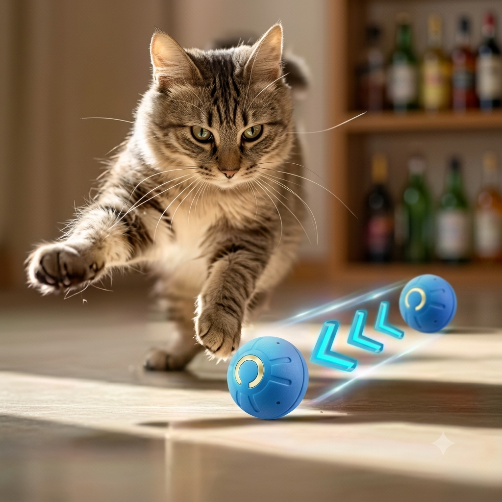 Pelota interactiva para mascotas