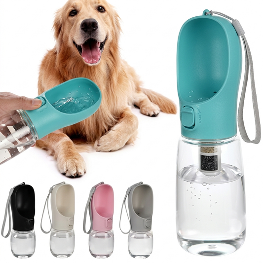 Botella de agua portátil para perros